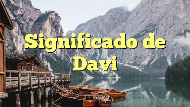 Significado de Davi