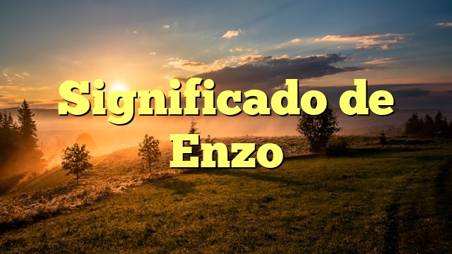 Significado de Enzo