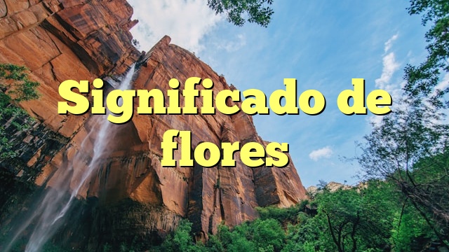 Significado de flores