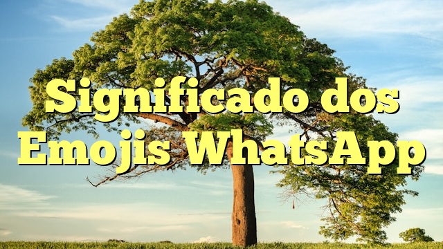 Significado dos Emojis WhatsApp